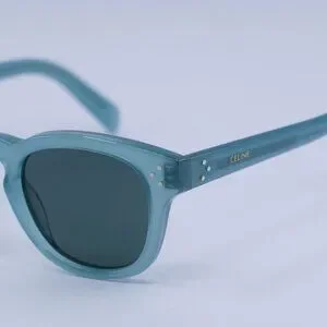 ?️ New Celine CL40233I 93N Sunglasses - Lime Transparent Frame, Green Lenses Celine® CL40233I Geometric Sunglasses - EuroOptica main image 3